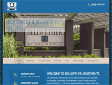 Tablet Screenshot of bellwetherapartments.com